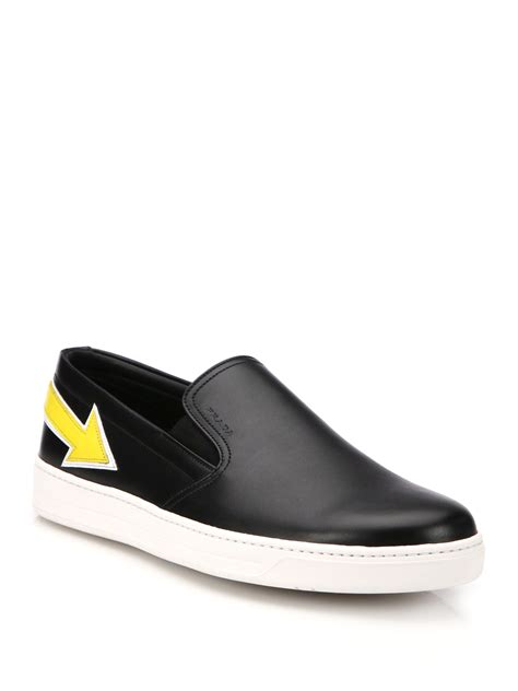 prada mens slip ons|Prada slip on sneakers sale.